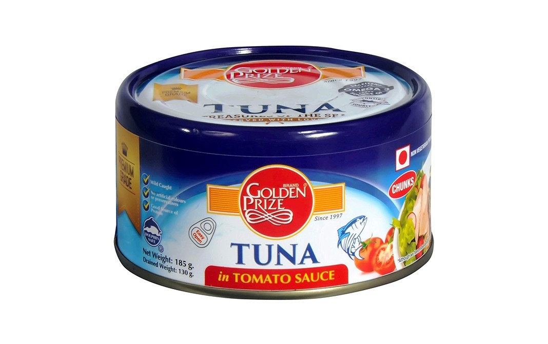 Golden Prize Tuna in Tomato Sauce    Tin  185 grams